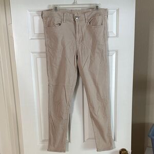 American Eagle Super Stretch Khaki Jeggings